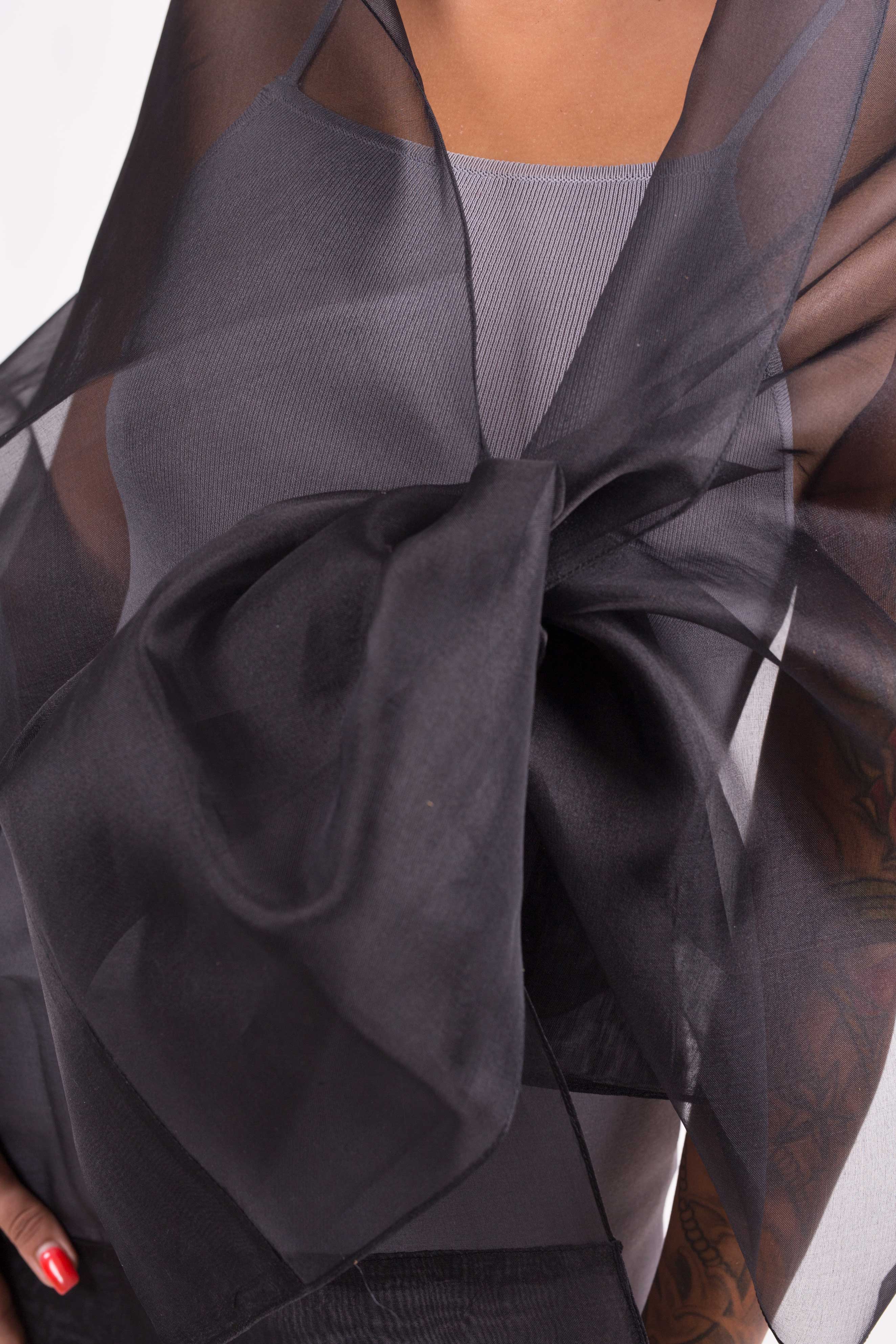 MR Complements - Venta al por mayor Chal - Mujer - Chal de Organza Seda Natural13