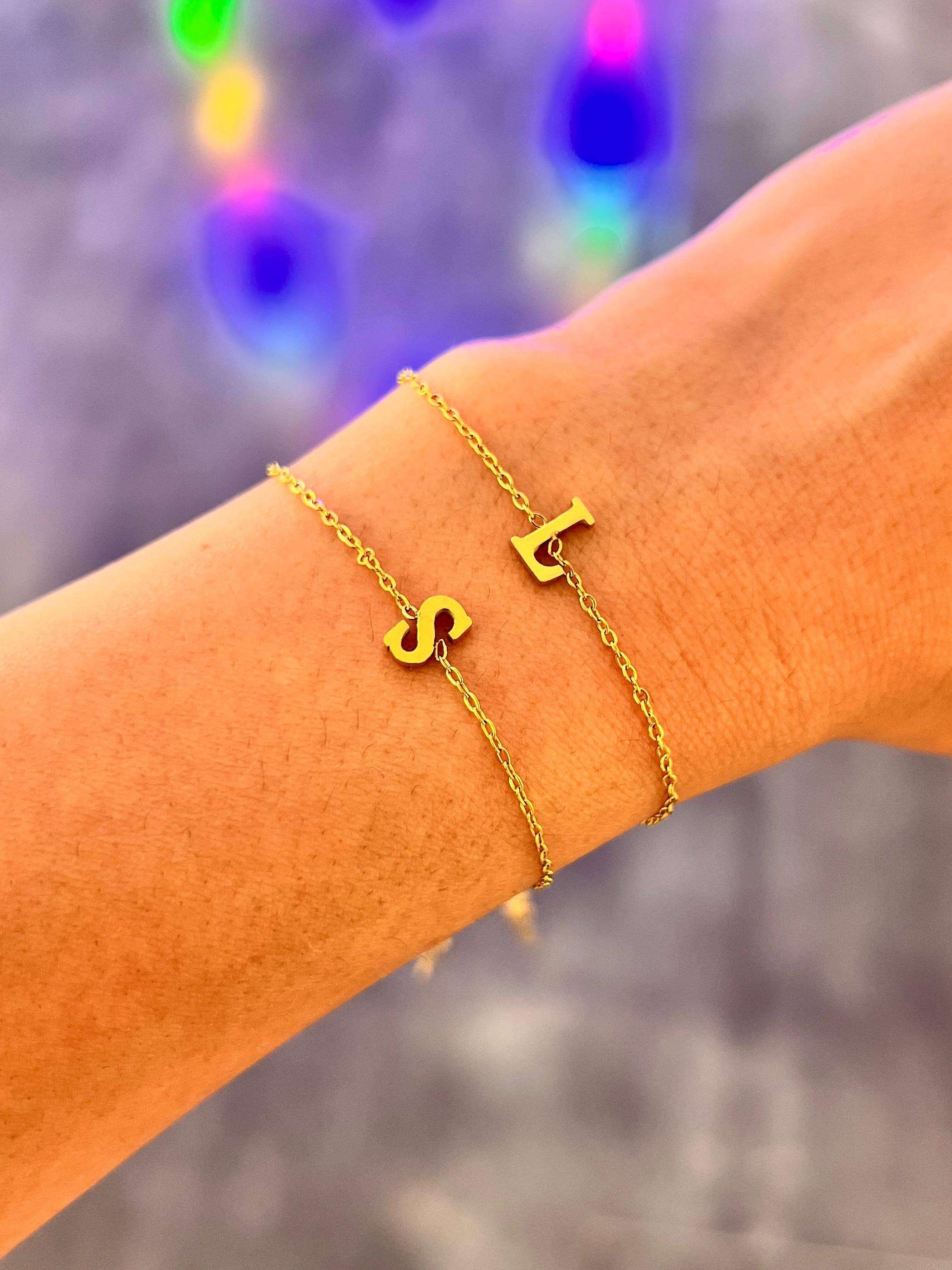 Cassette Barcelona - Wholesale Charm/Dangle Bracelet - Minimal Stainless Steel Initial Bracelet12