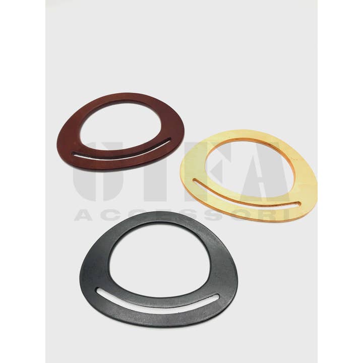 Gifa Accessori - Wholesale Craft Supplies - Oval wooden handles with groove 15 cm1