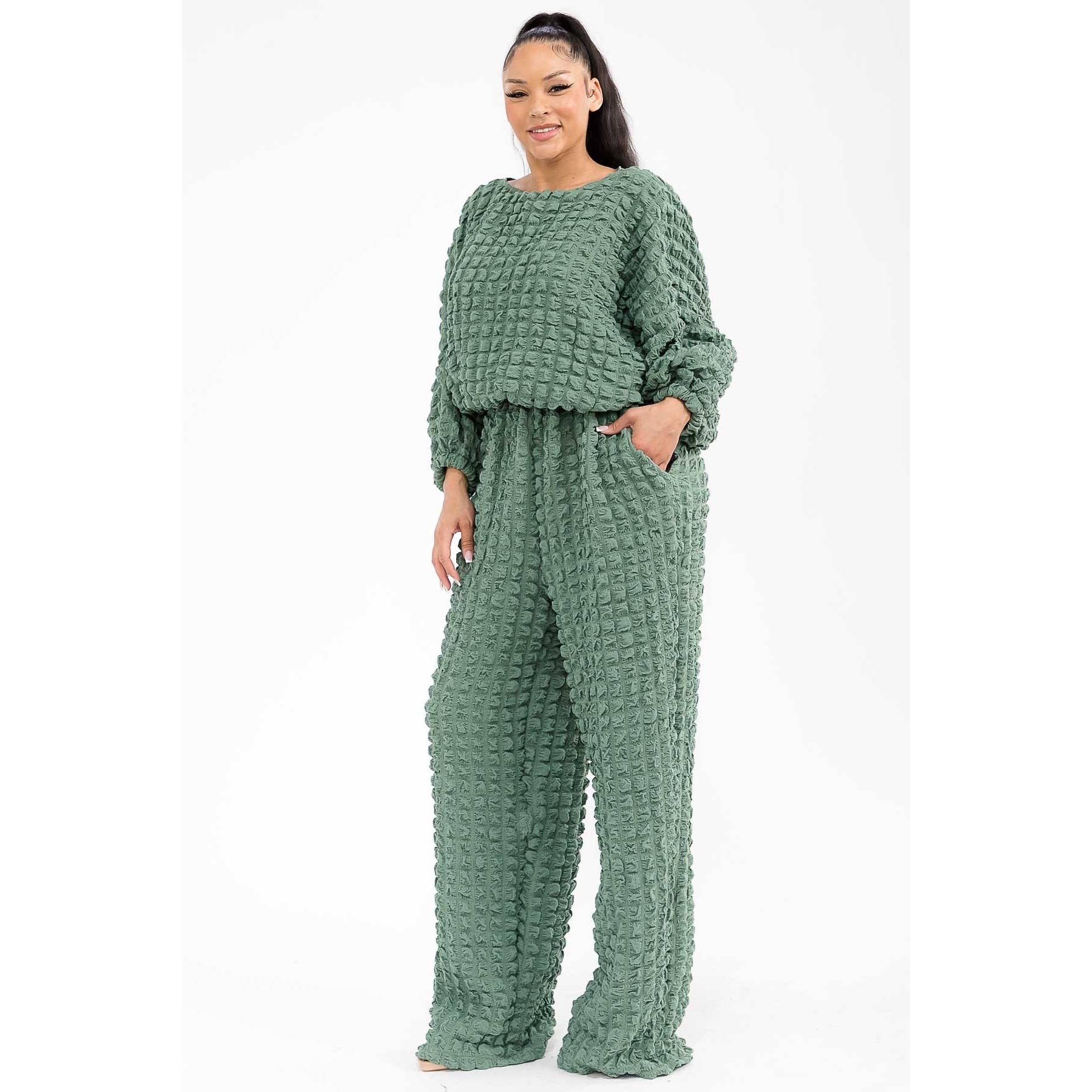 DORCAS - Vente Ensemble haut et pantalon (PAS d'intérieur) - Femme - Ensemble Deux Pièces Bubble2