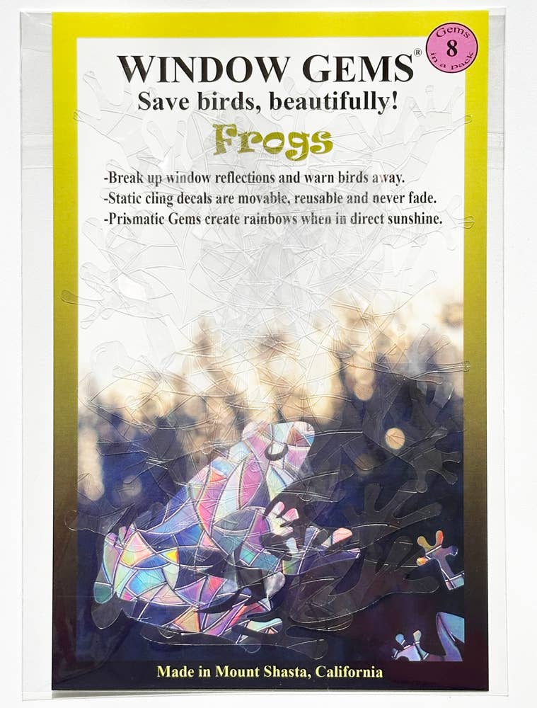Window Gems – wholesale Solfångare – Grodfönsterdekaler - Regnbågssolfångare - Rädda fåglar!3
