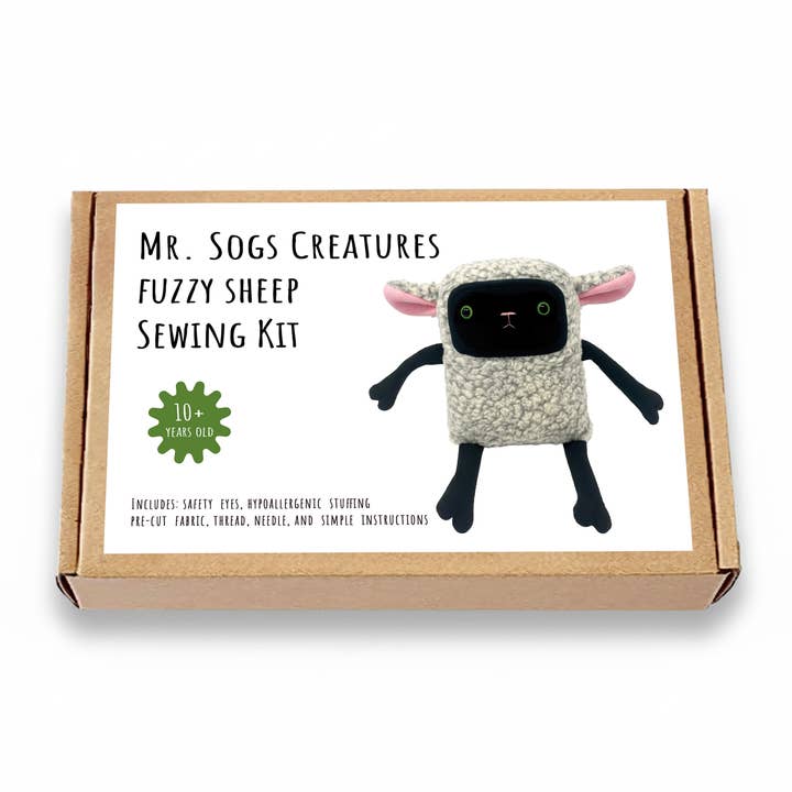 Fuzzy Sheep DIY Plush Sewing Kit for wholesale by Mr. Sogs