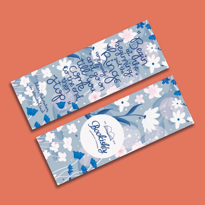 Alice in Wonderland “Begin At The Beginning“ Bookmark for wholesale by Bookishly (US Duties Paid)