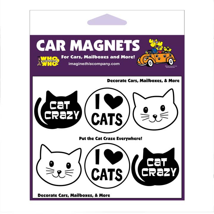 Cat Shapes Mini Paws Magnets for wholesale by Imagine This Company