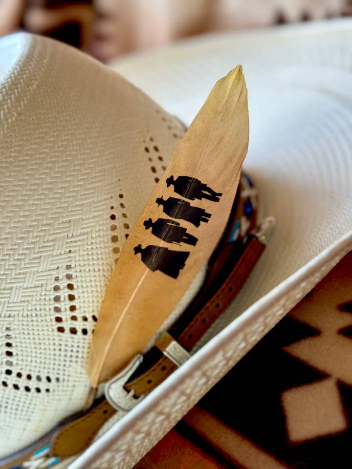 Tombstone Walking Shadow Hat Feather - Western Hat Accessory for wholesale by Buckaroo Supply Company