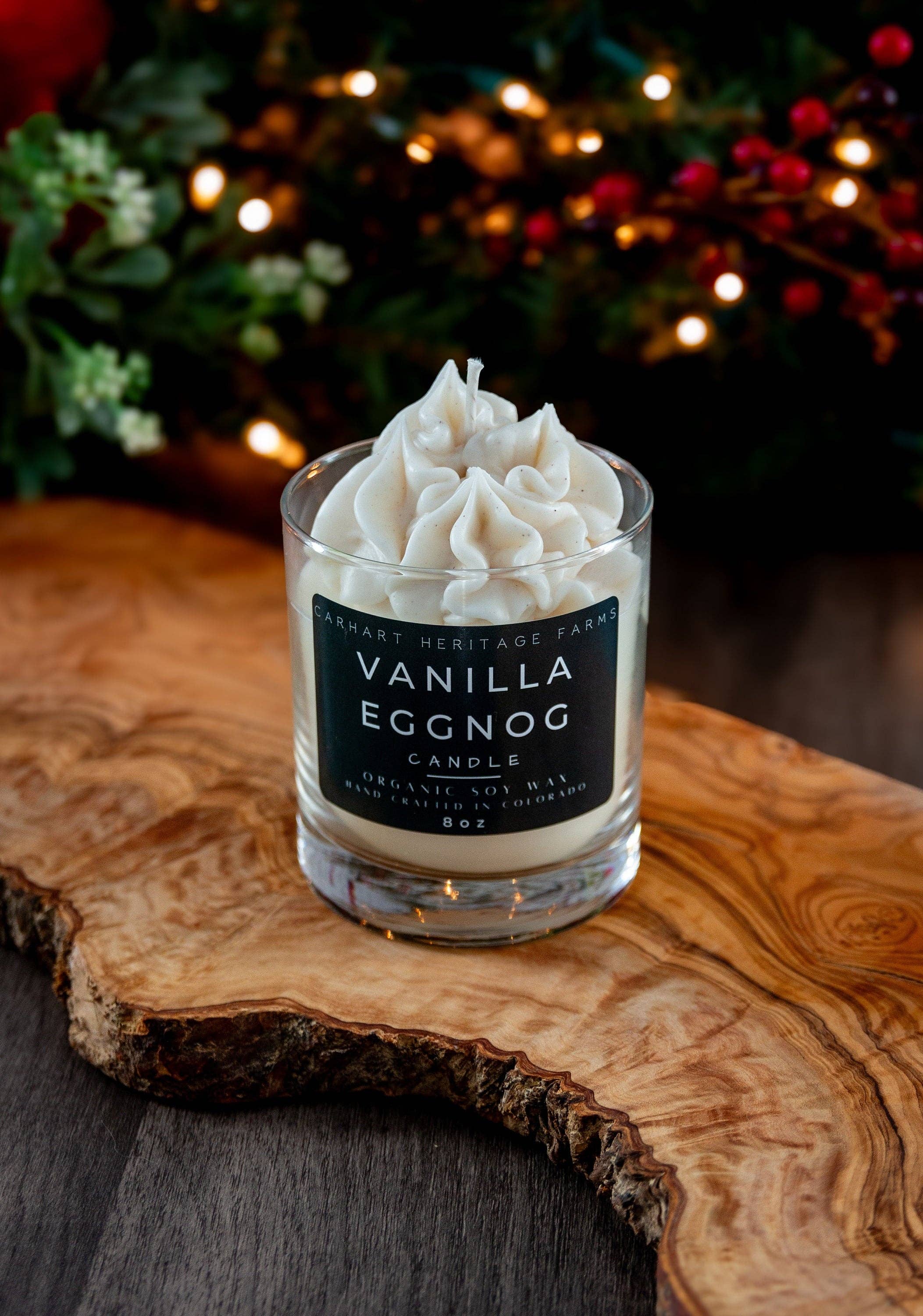 Carhart Heritage Farms - Wholesale Novelty Candle - Vanilla Eggnog Holiday Candle1