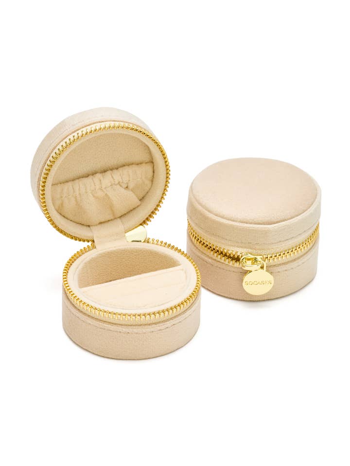 SAMT JEWELRY BOX ROUND MINI col. nude for wholesale by SOCASES