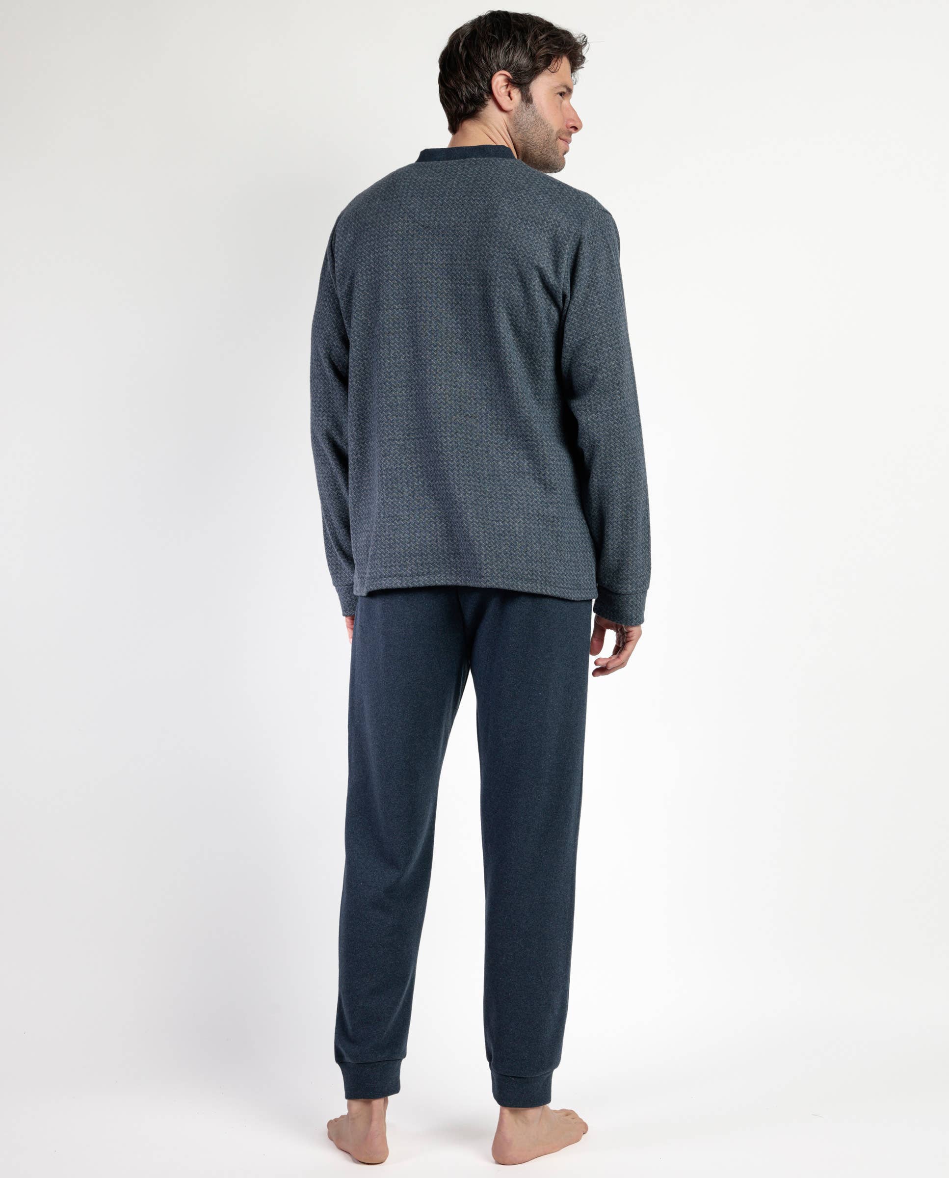 Grey Grigio Pyjamas with Buttons for wholesale on Faire1