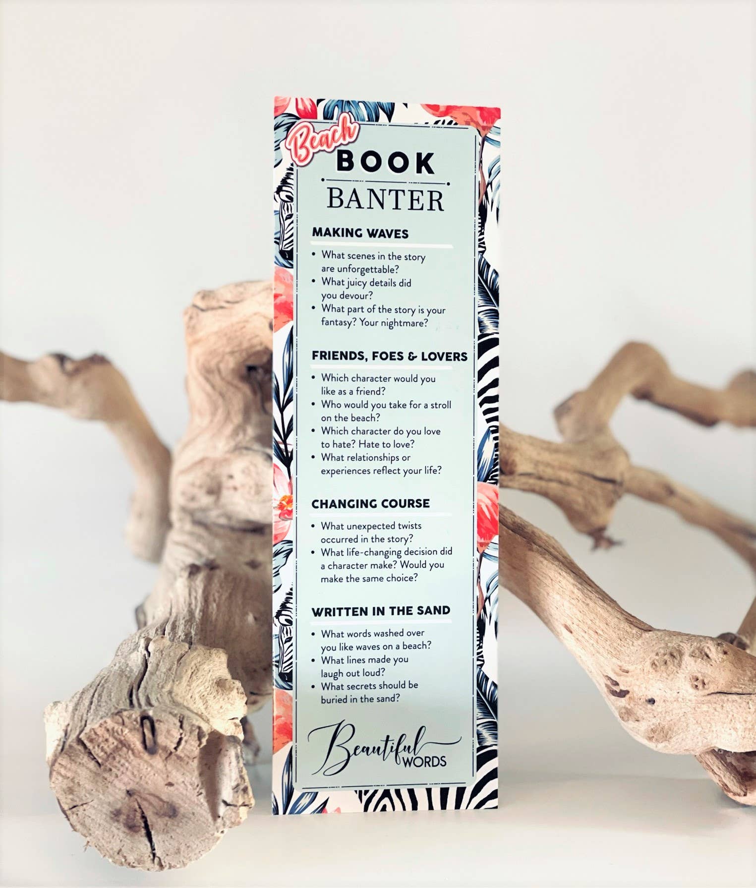 Beautiful Words - Wholesale Bookmark - Beach Book Banter Bookmark6