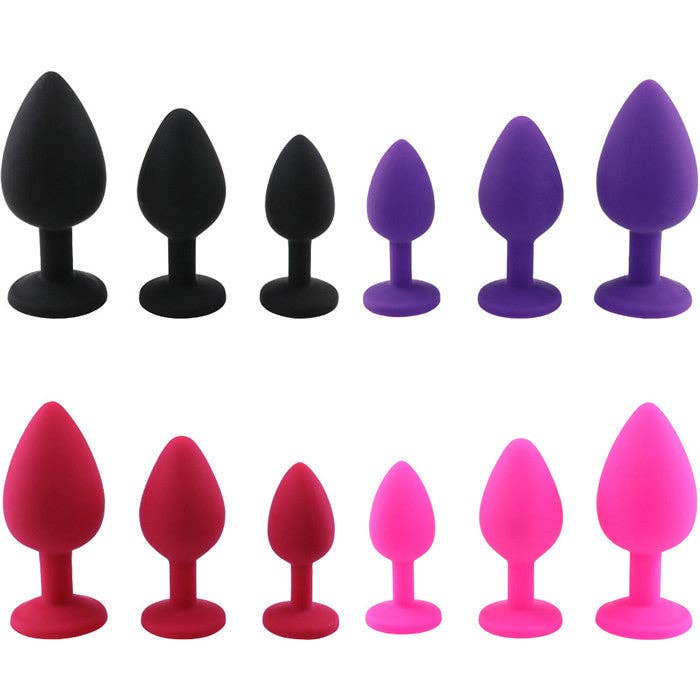 VIGOR - Wholesale Sex Toy - Silicone Butt Plugs - MOQ 10 Pcs10