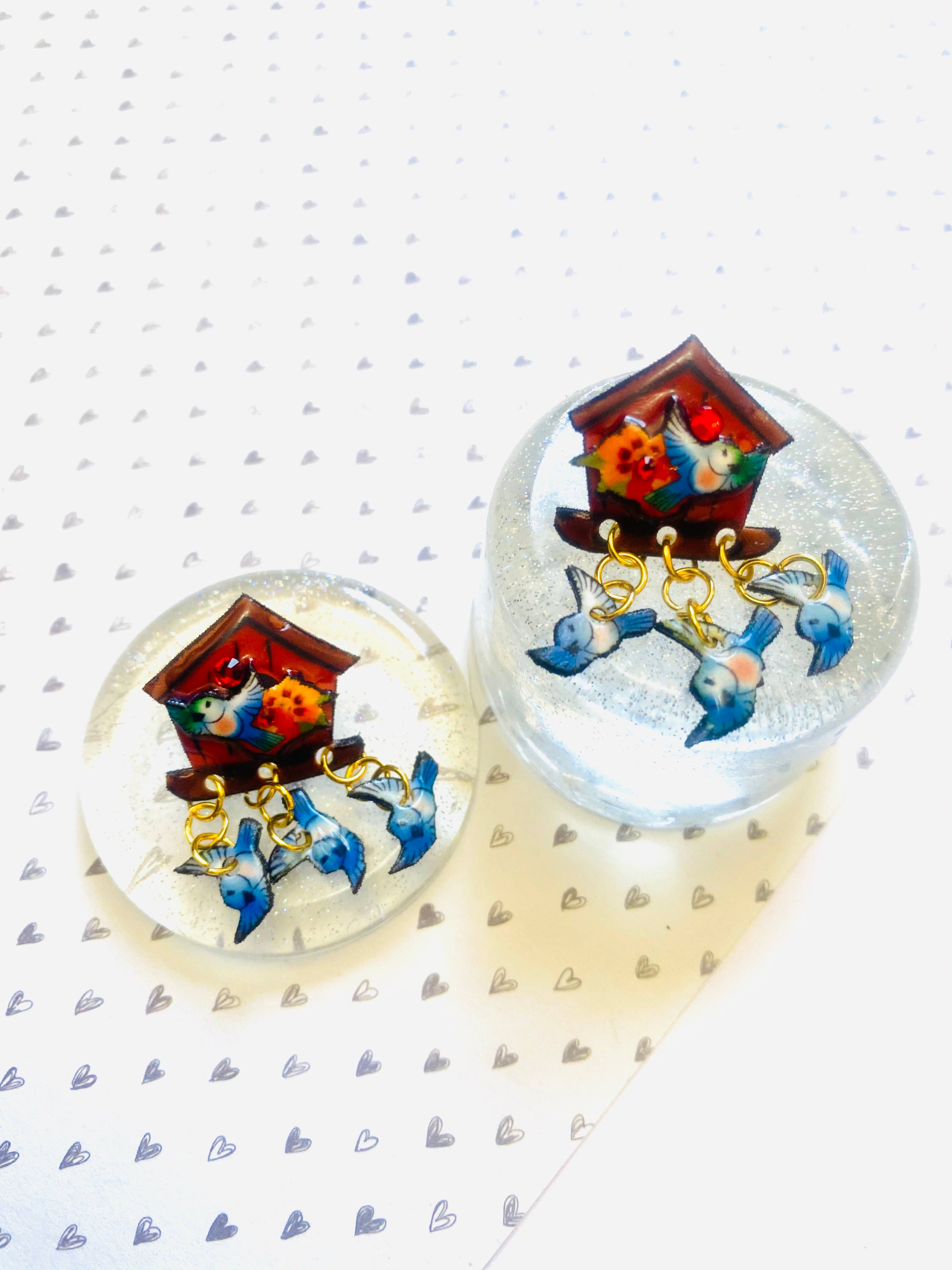 Rosie Rose Parker - Wholesale Dangle Earrings - retro bird house earring cluster earrings for women summer 12