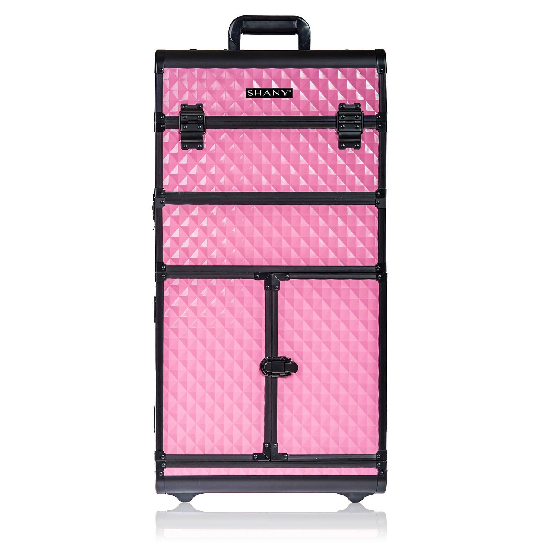 SHANY Cosmetics - Vente Boîte de rangement pour maquillage - Série REBEL Valise à roulettes pour maquilleurs professionnels2