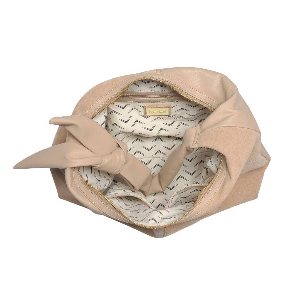 Moda Luxe - Wholesale Shoulder Bag - Women's - Hazel - Genuine Suede Knot Hobo23
