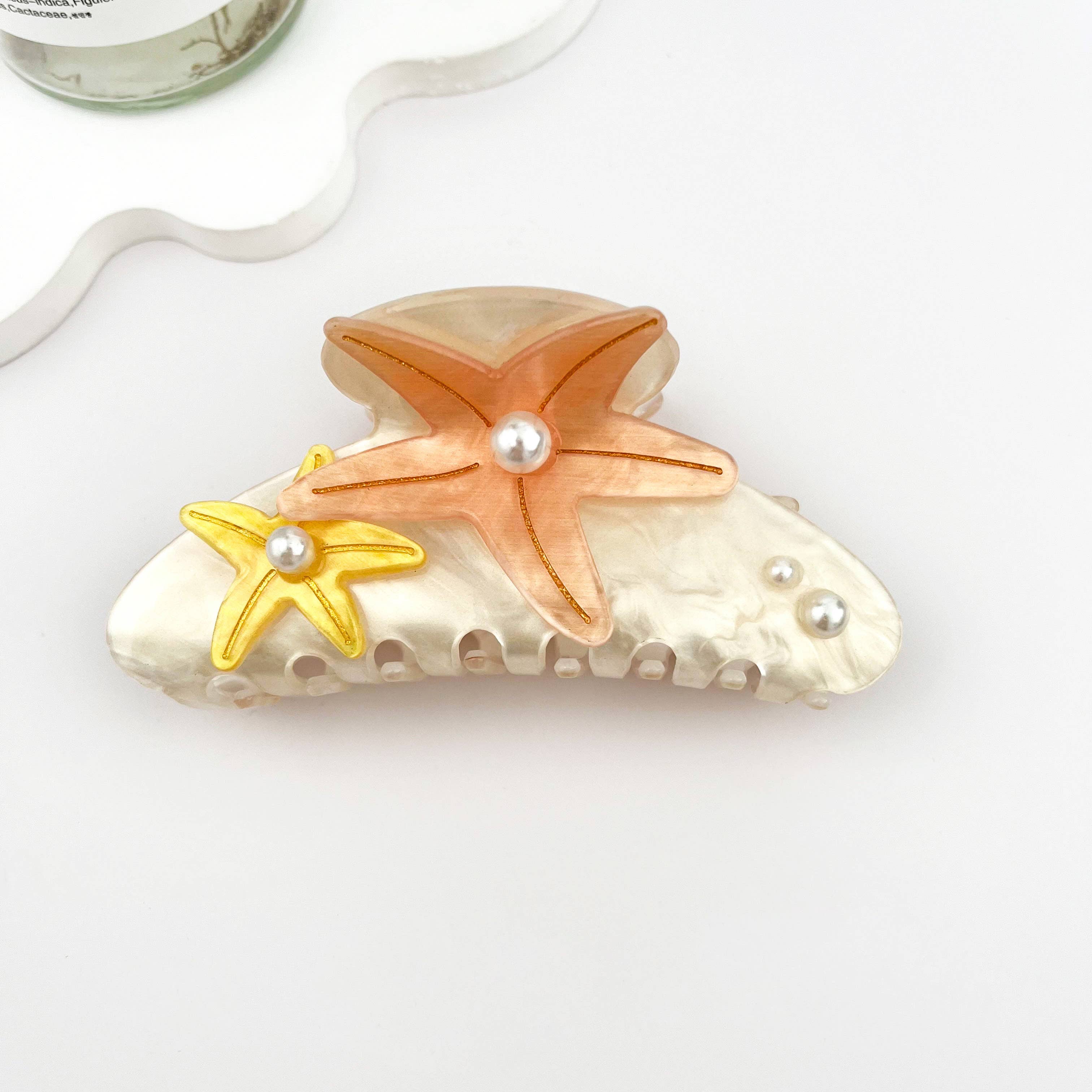 mildstyles - Wholesale Hair Clip - Women's - Iridescent Pearl Starfish Hair Claw Clip – Ocean Fantasy11