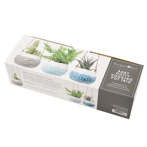 Burgon & Ball - Wholesale Hanging Planter - Hanging Pot - Baby Dotty Trio2