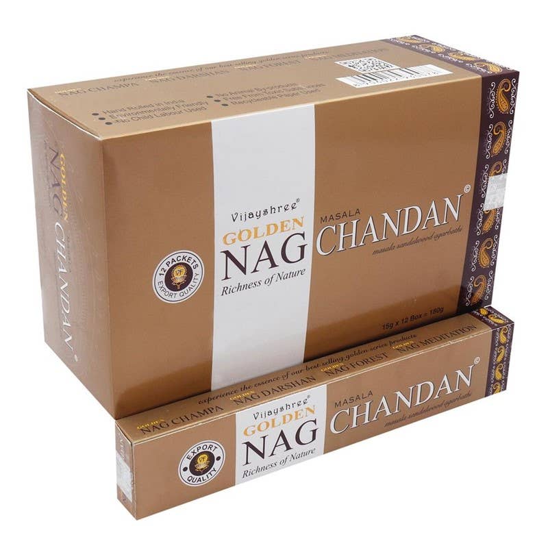 Esoterica Arte – Engroshandel Røgelse – Inkl. Golden Nag Chandan 15gr (12 stk.)0