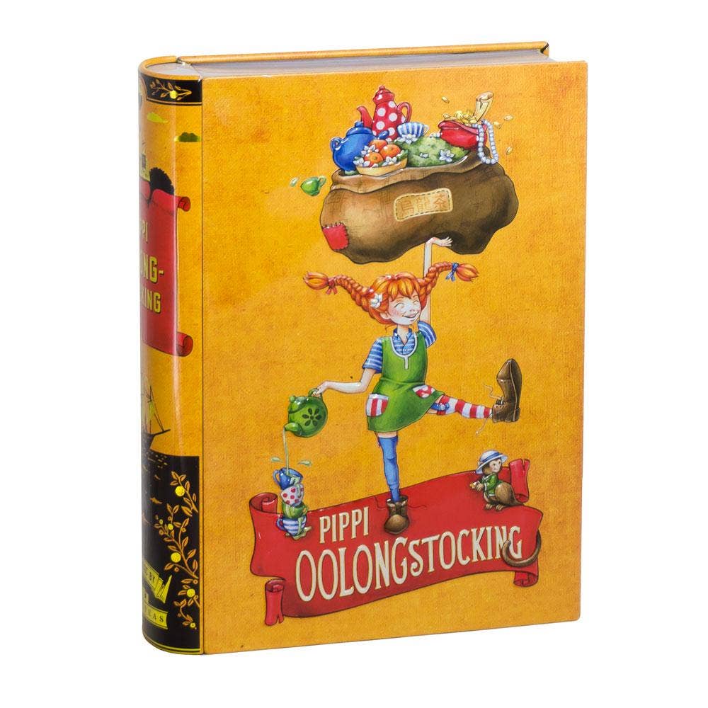 Novelteas LLC - Wholesale Loose Tea - Pippi Oolongstocking - Book-shaped Tea Tin5