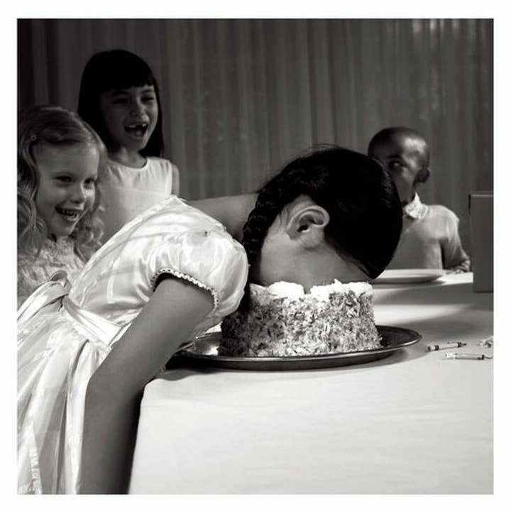 Nelson Line - Wholesale Birthday Card - Cake Face - 6x6 Birthday Card