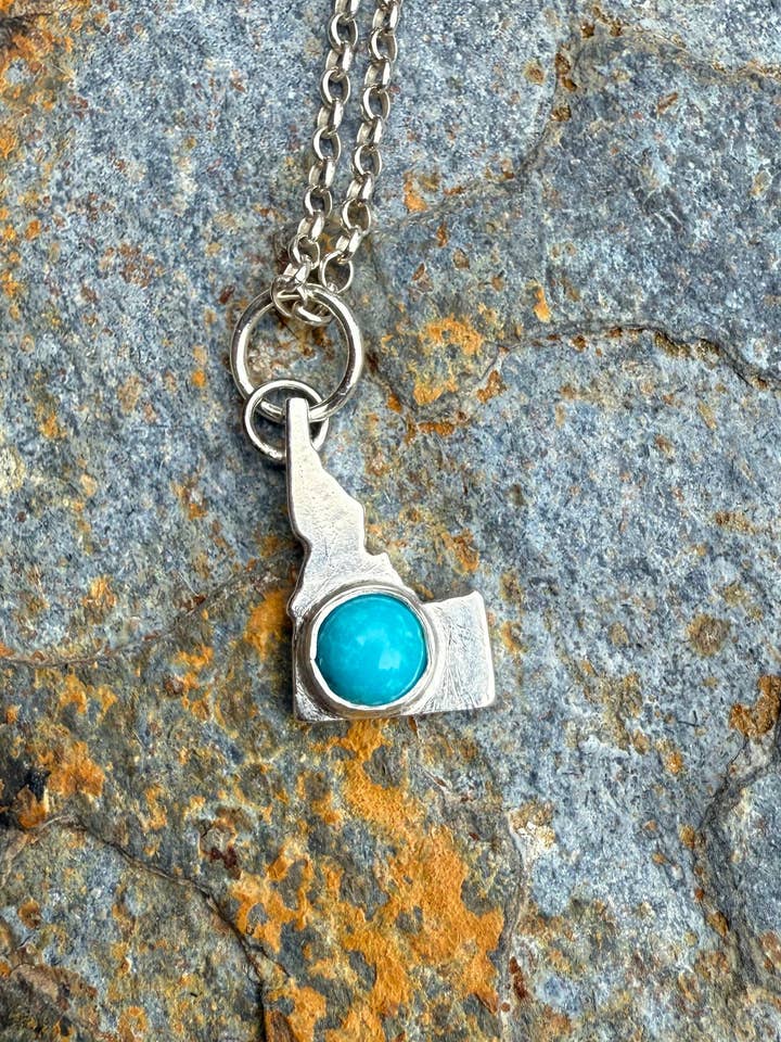 Silver Idaho Pendant for wholesale by Wild Mountain Soul Designs