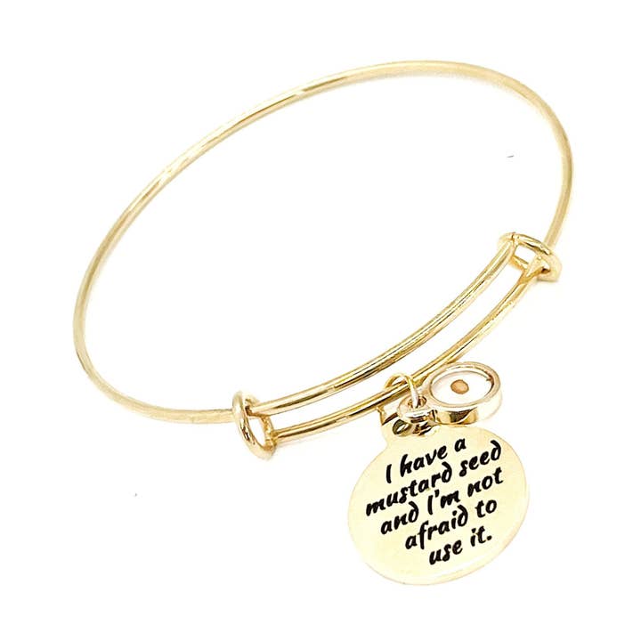 Christliches Armband, Senfkorn-Armband, Ich habe ein Senfkorn, Geschenk für christliche Frauen, christliche Tochter, Matthäus 17 20 Armband für den Großhandel von JKCE Designs