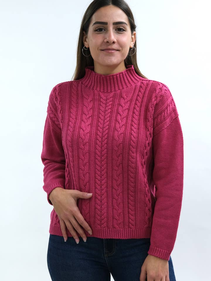 TEROTEX S.C.P. – Pulôver - Mulher por atacado – CAMISOLA TRANÇAS7