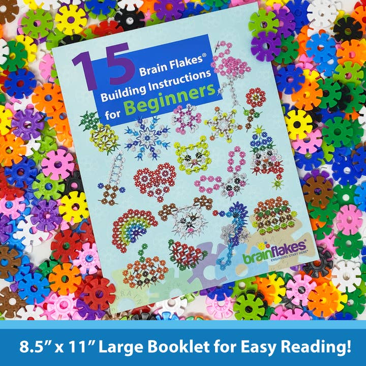 VIAHART Toy Co. - Wholesale Building Set - Kids - 15 in 1 Brain Flakes Building Instructions For Beginners