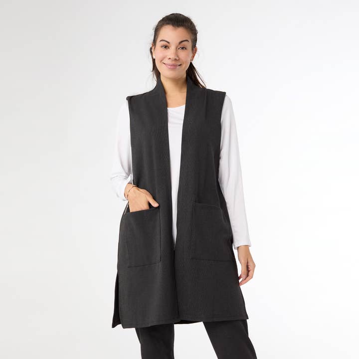 Weekend Brushed Pocket Vest for wholesale by COCO + CARMEN