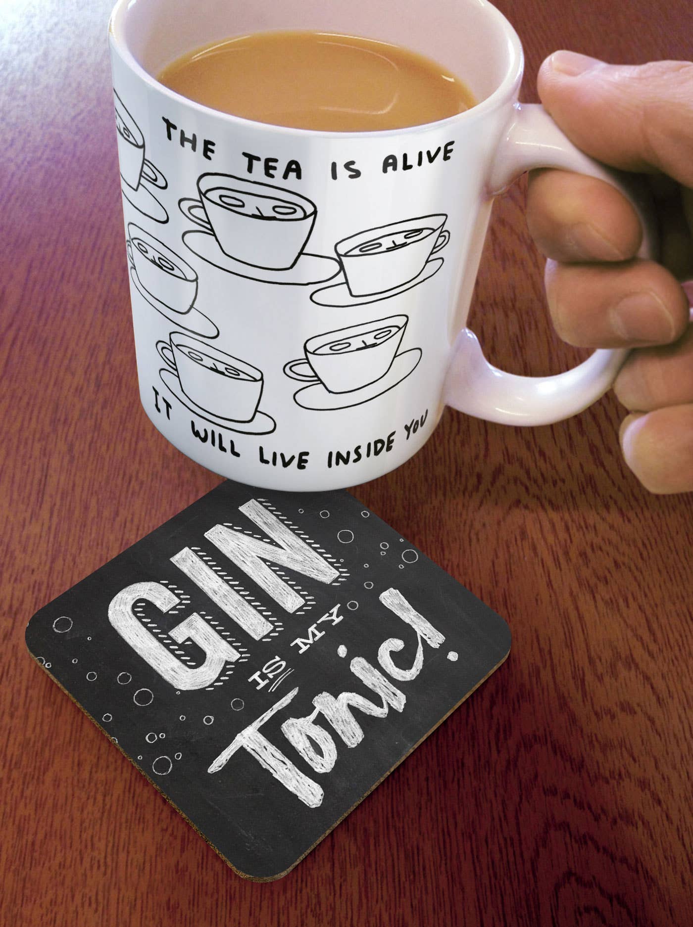 Brainbox Candy – wholesale Coasters – Funny Gift - Gin Is My Tonic Coaster By Brainbox Candy1