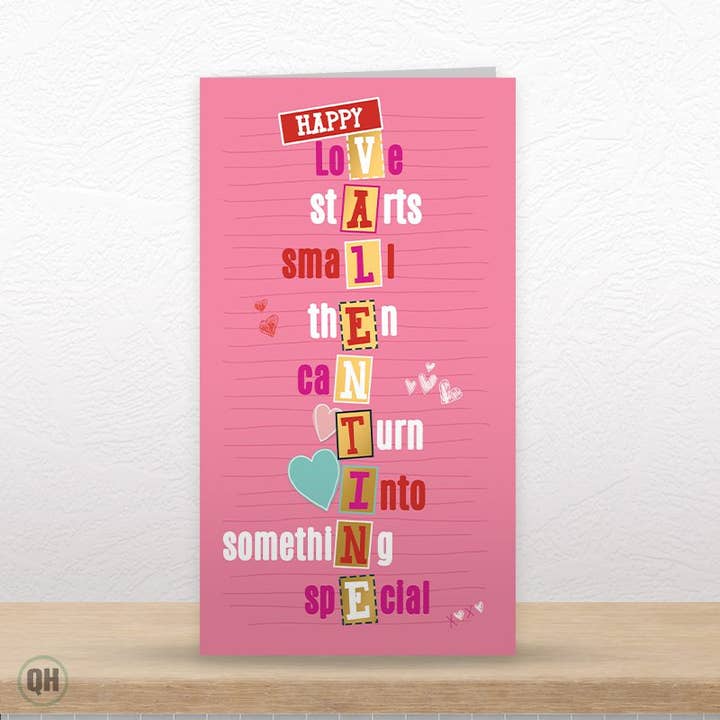 Für meinen V.A.L.E.N.T.I.N. - Lustige Akrostichon-Valentinskarte für den Großhandel von Quitting Hollywood