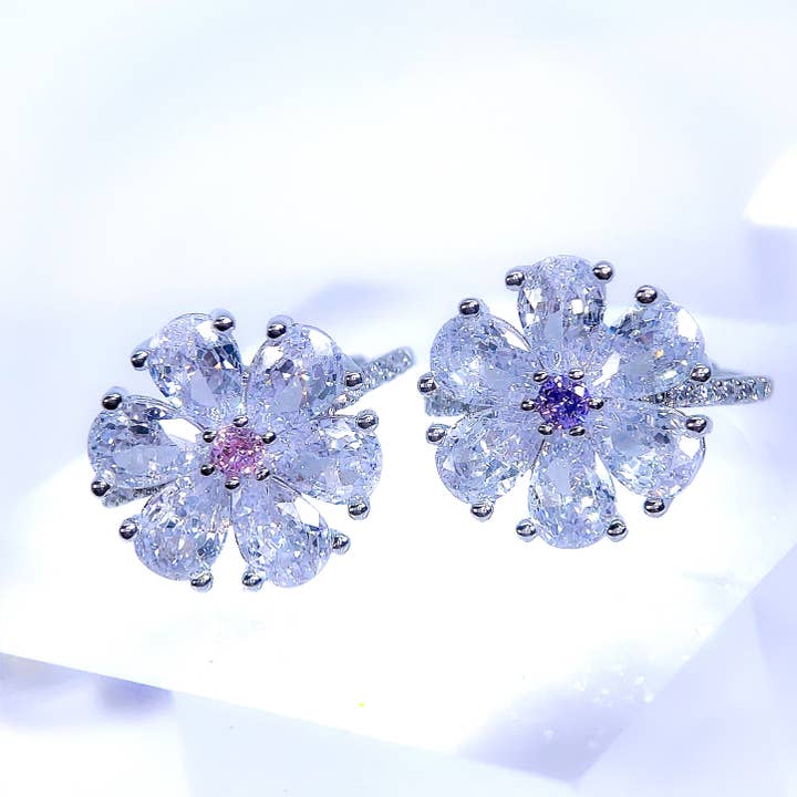 Mika - Anillo de Flor de Cristal para venta al por mayor de Holicca