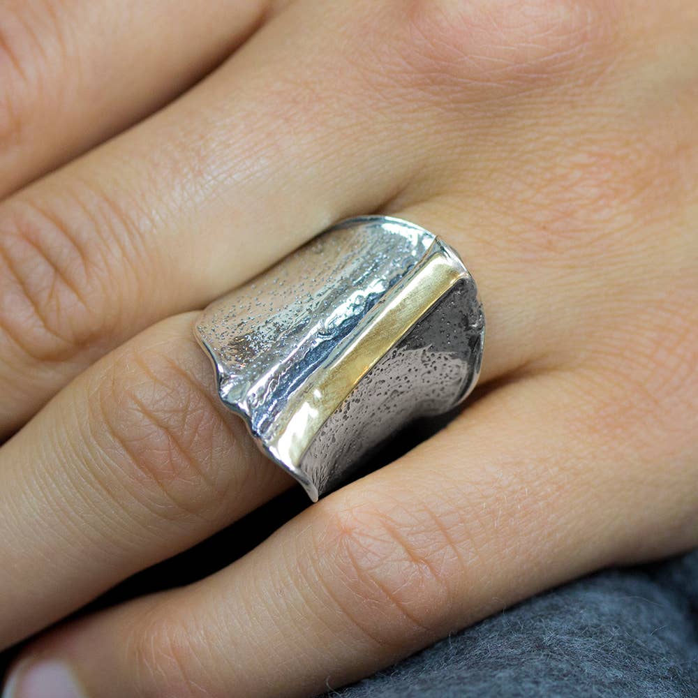 Jéh Jewels - Venta al por mayor Anillo de banda/apilable - Anillo de plata 925 con franja de 9 quilates2