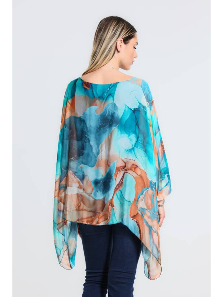 TINA Stephens Italy/Tees By Tina - Wholesale Kaftan - Women's - Sofia Zing Silk Kaftan (BQ201ZG)7