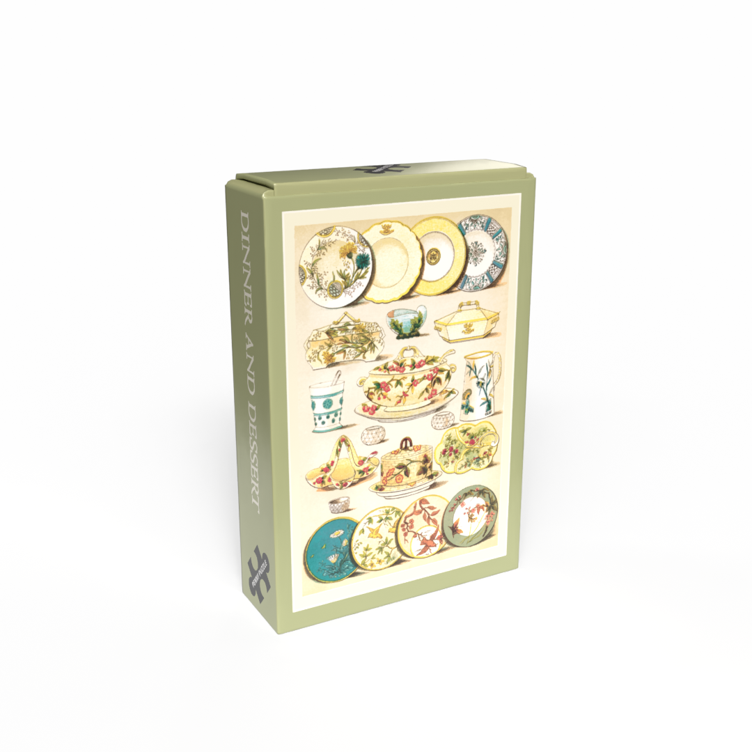 Penny Puzzle - Wholesale Puzzle - Adult - DINNER AND DESSERT CHINA 99 pcs vintage minipuzzle0
