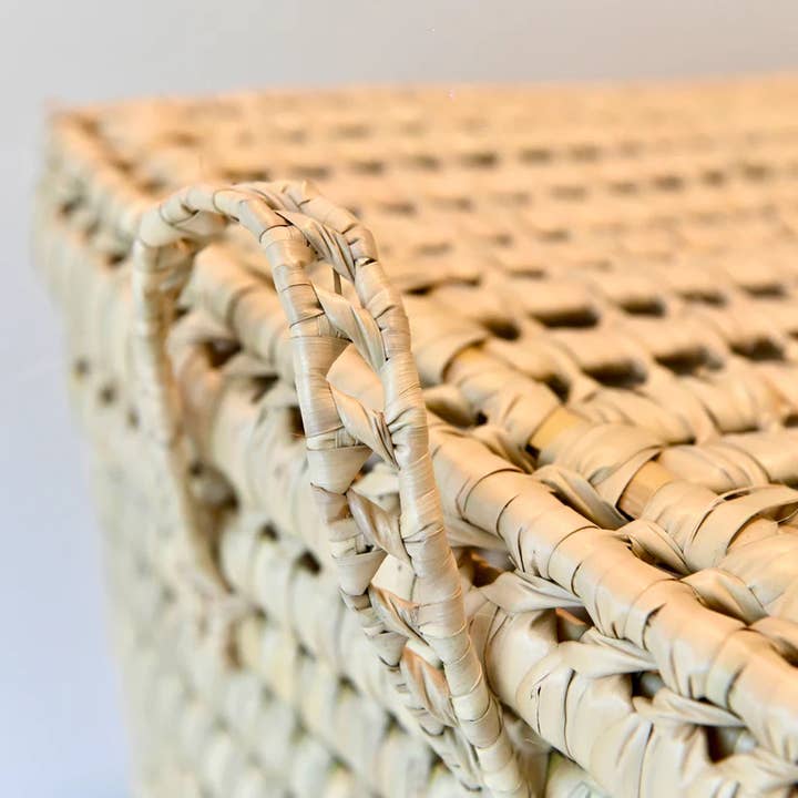 High crafty - Wholesale Storage Bin - 🧺 XL Wicker Storage Trunk – Handwoven Palm Leaf (60×35×35 c4