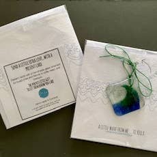 Dreya Glass - Wholesale Everyday Greeting Card - A Little Wave - Greeting Card With Fused Glass Gift2