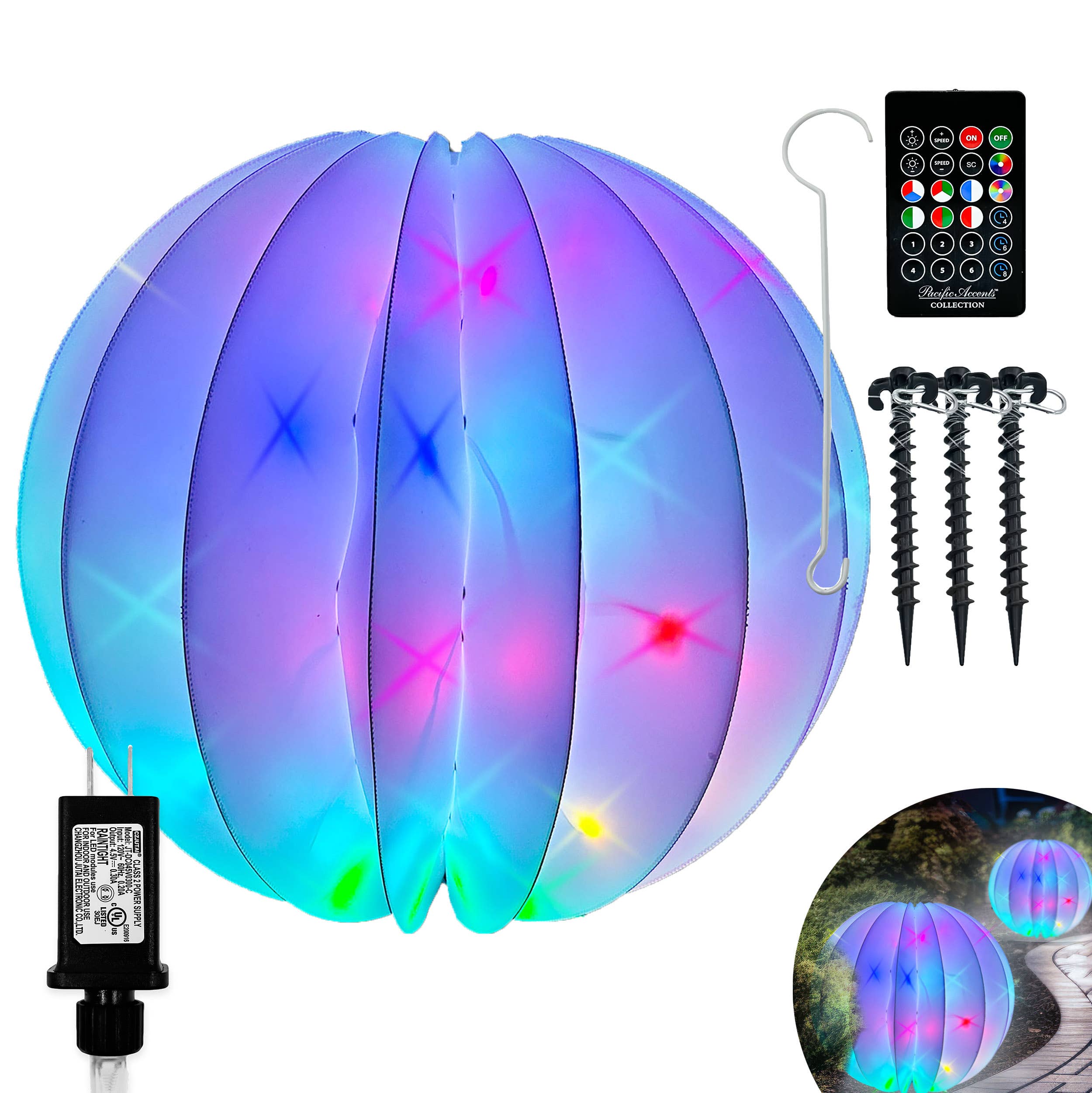 Flipo Group, Ltd. - Wholesale Buiten/gazonlicht - Twinklers 18" opvouwbare verlichte bol10