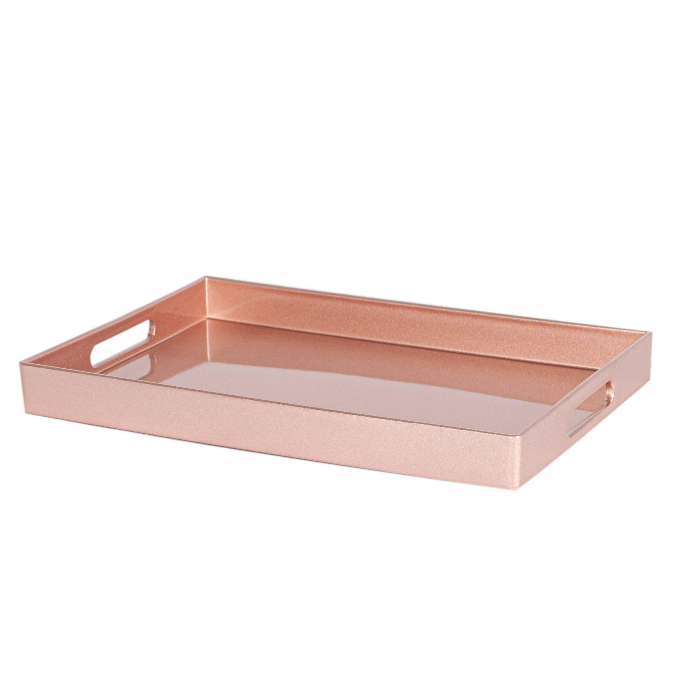 Rinkit Ltd - Wholesale Serving Tray - Argon Tableware Rectangle Serving Tray -34.5cm - Rose Gold0