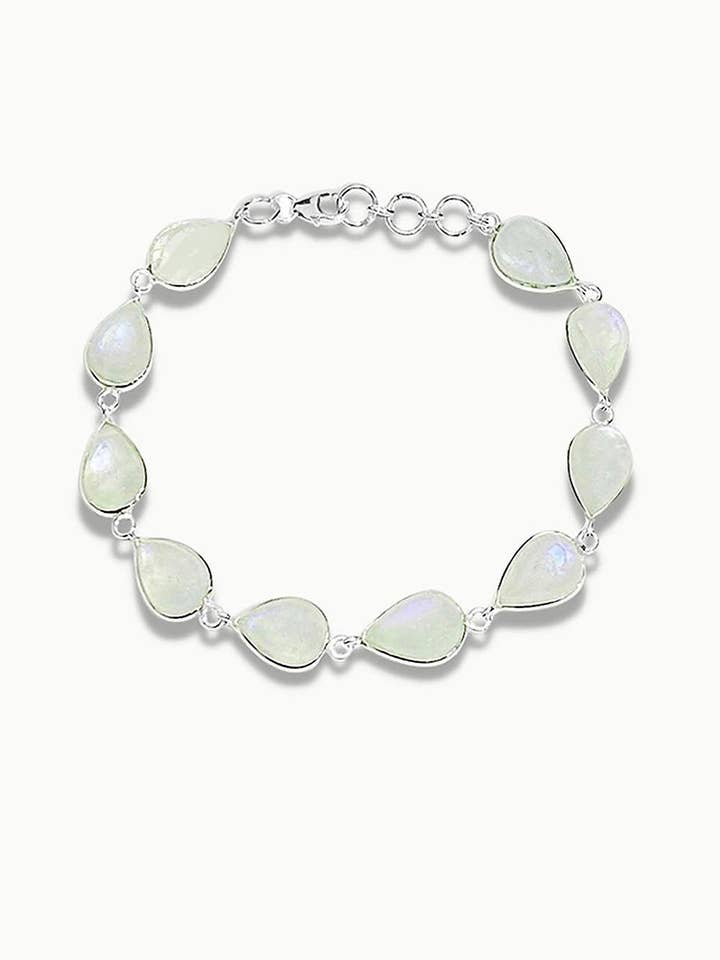 Sivalya Moonstone Silverarmband - Daggdroppar för wholesale av Sivalya