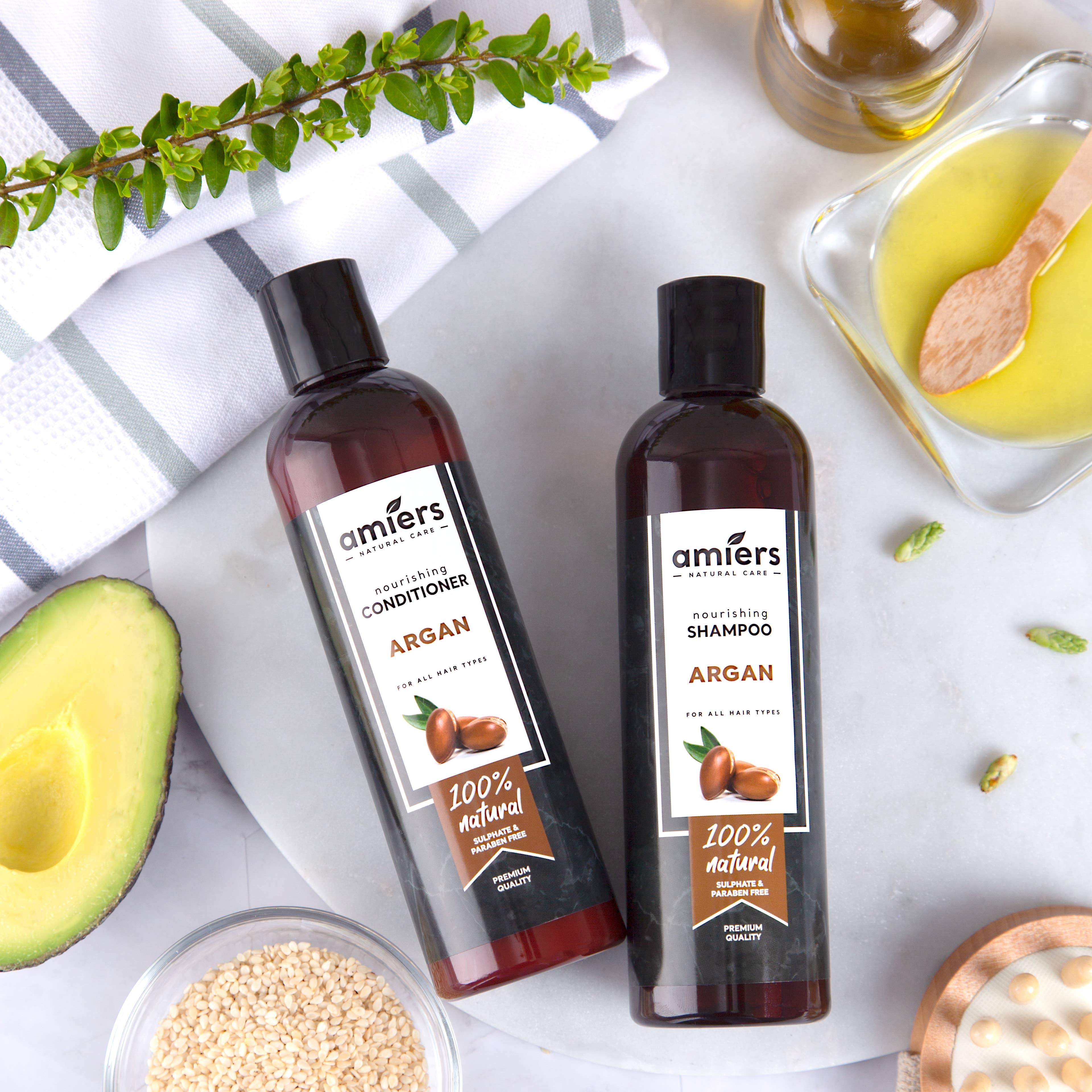 Amiers - Wholesale Hair Shampoo - 100% natural Argan Shampoo 250ml6