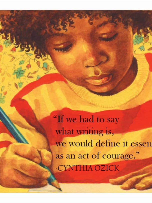 Writing is Courage Encouragement Notecard for wholesale by Karen Ritz Cards