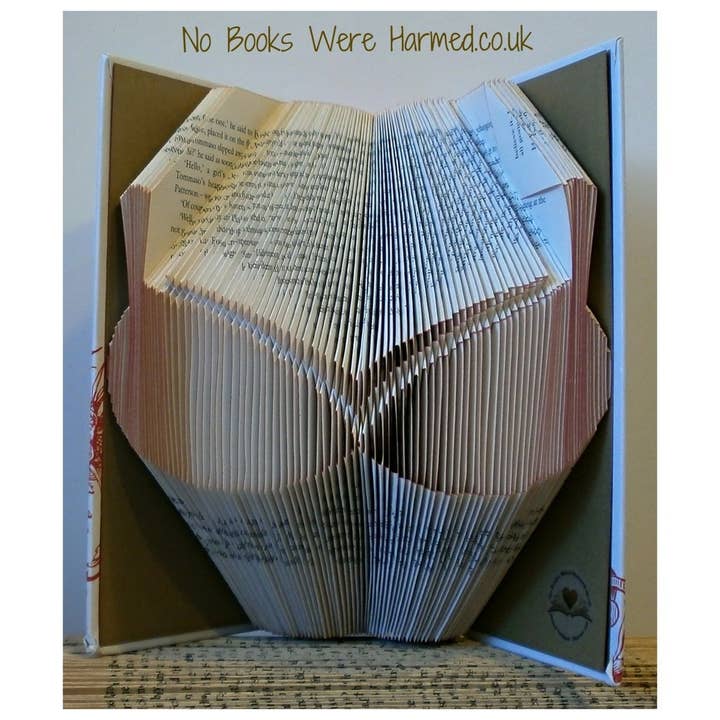 No Books Were Harmed.co.uk – wholesale Skulptur – BH tuttar Hand Vikta Bokkonst skulptur gåva