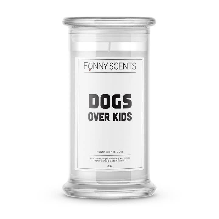 Honden Over Kinderen Grappige Kaarsen voor wholesale door JewelryCandles.com
