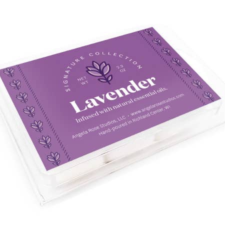 Lavender Wax Melt - 6 Cube Package for wholesale by Angela Rose Studios