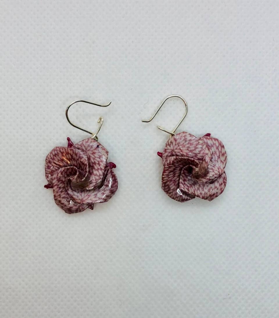 L'éco maison décoration - Wholesale Dangle Earrings - Origami flower earrings0