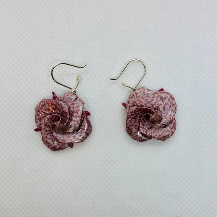 L'éco maison décoration - Wholesale Dangle Earrings - Origami flower earrings