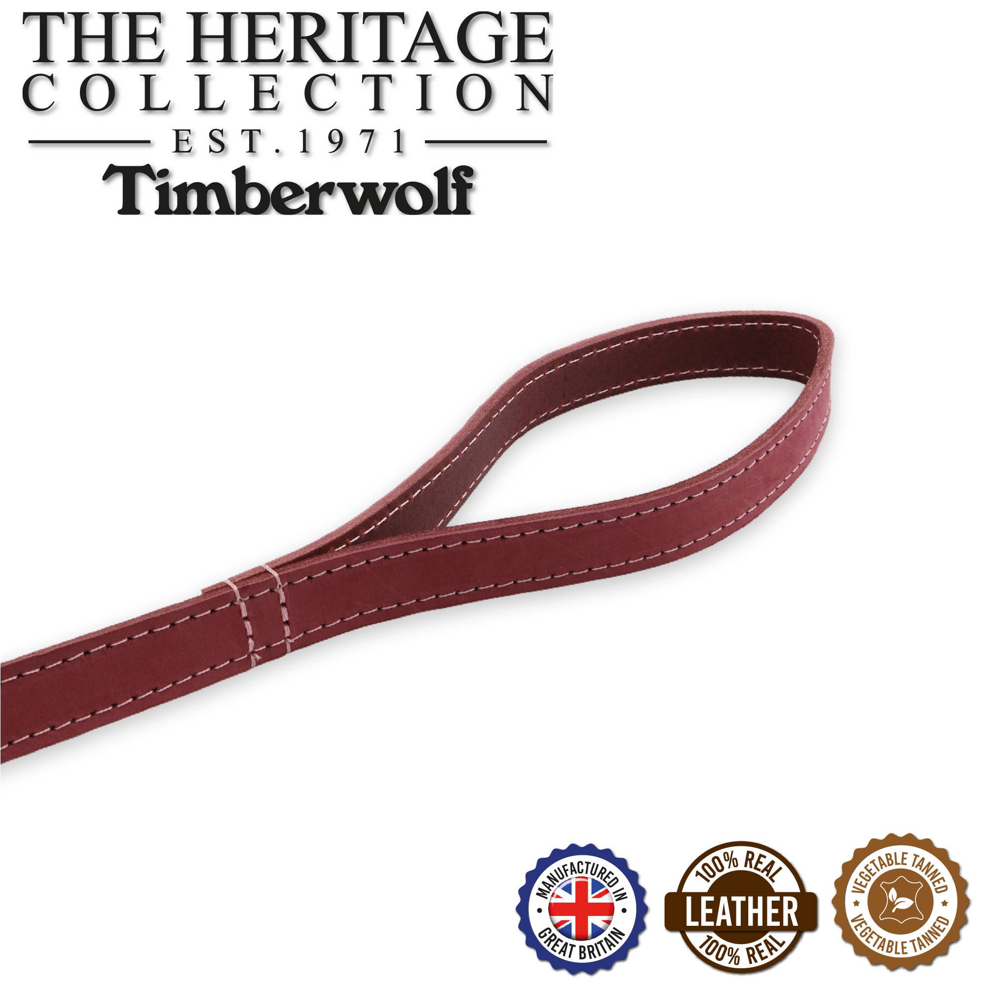 Ancol Pet Products Ltd - Wholesale Hondenriem - Hond - Timberwolf Heritage leren riem - 5 kleuren - 60 cm x 19 mm6