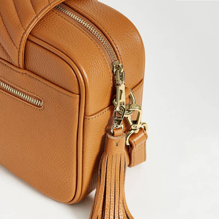 Baebina - Wholesale Nappy bag – Baby - Compact baby bag and pram organiser - Tan leather20