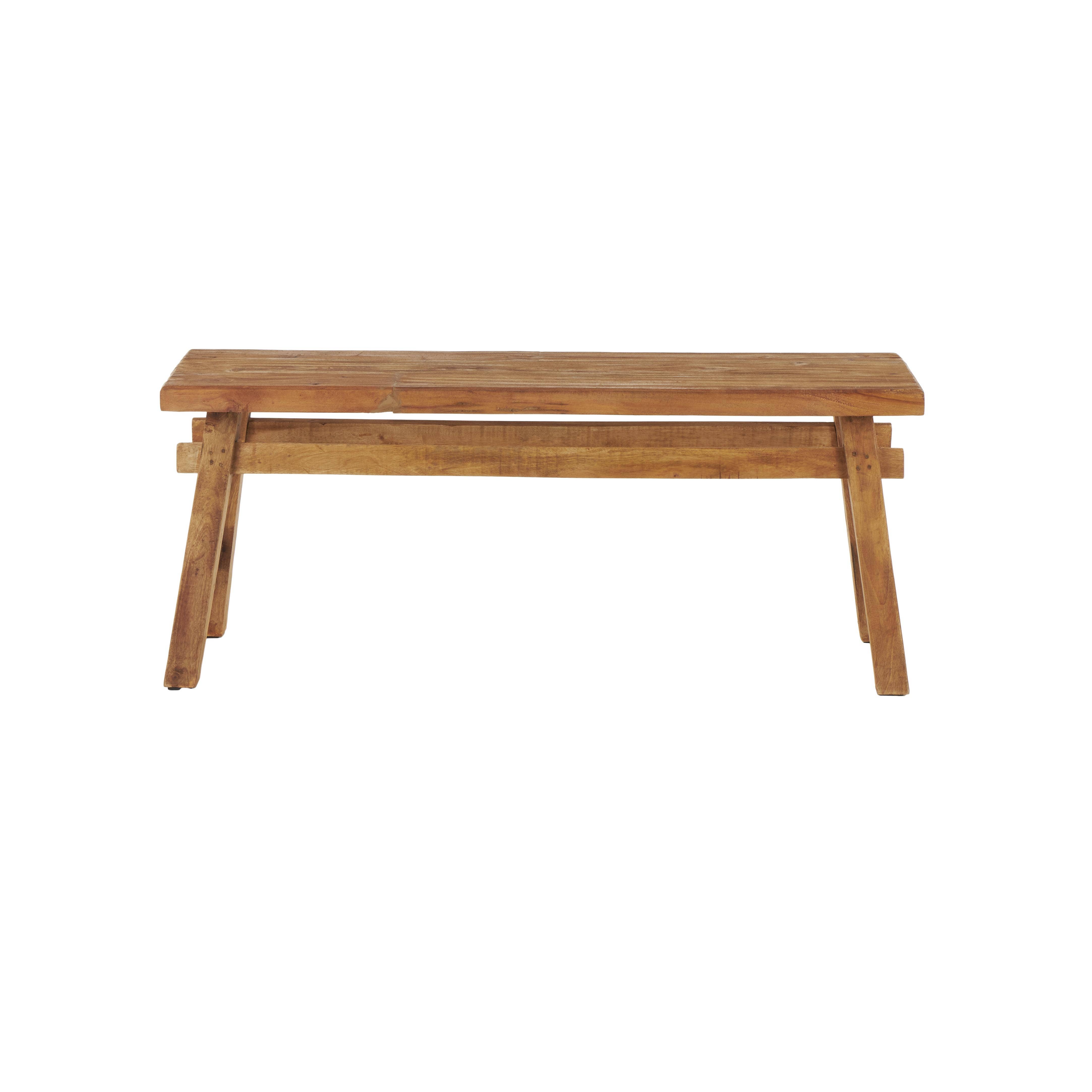 Deco Marché - Wholesale Bench - Rustic Brown Reclaimed Wood Bench2
