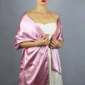 BridalSpain - Wholesale Wrap - Women's - Gold Satin Scarf Wrap Shawl for Weddings and Prom9