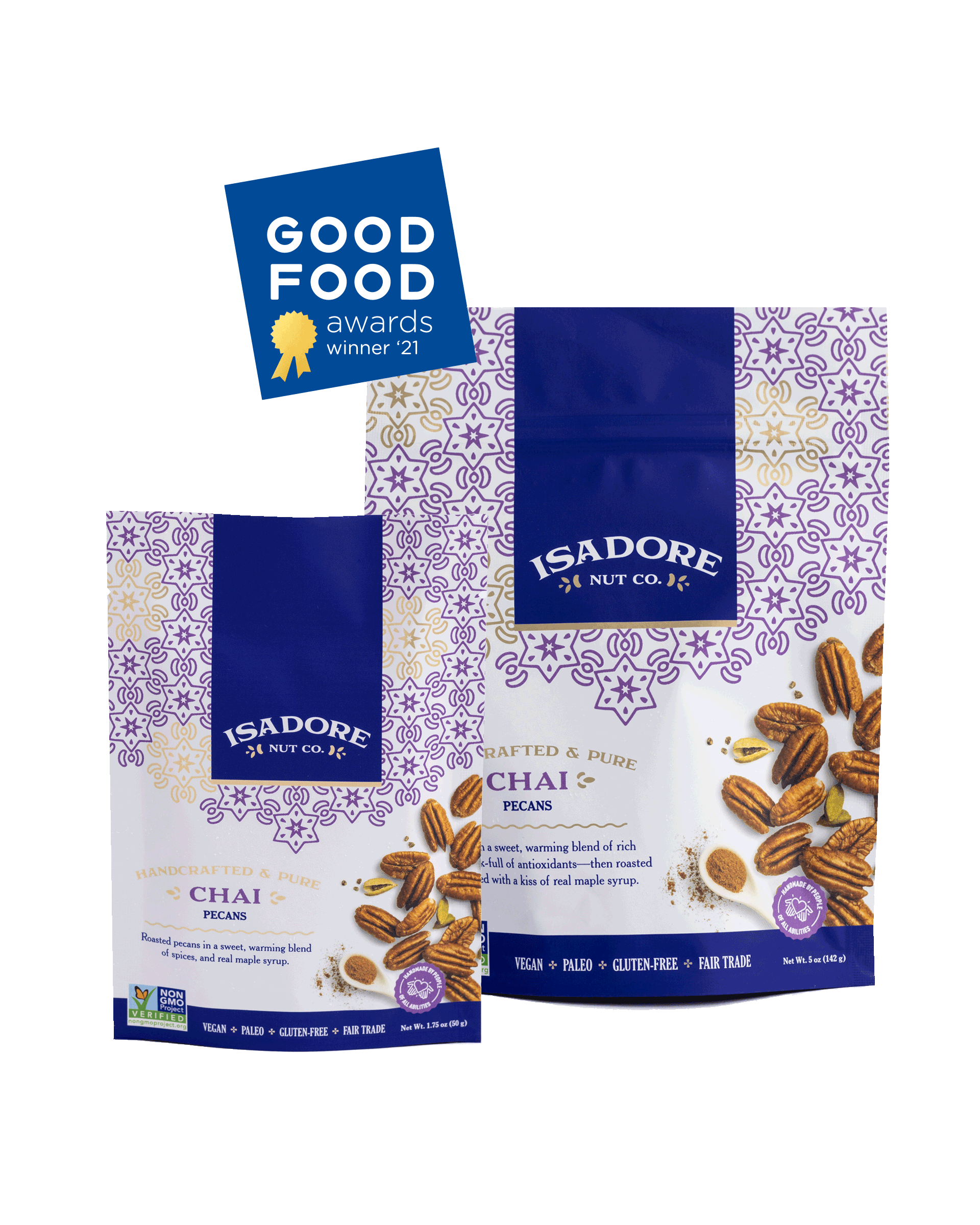 Isadore Nut Company - Wholesale Nuts - Chai Spice Pecans: Premium Roasted- 5 oz- Non-GMO4